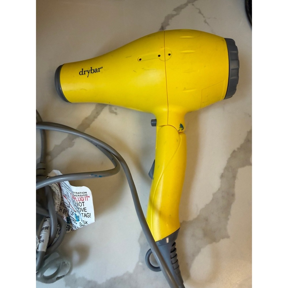 Drybar Baby Buttercup Travel Hair Blow Dryer Yellow For Parts only